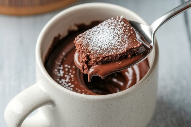 3-Ingredient Nutella Mug Cake – Instant Chocolate Bliss in a Cup