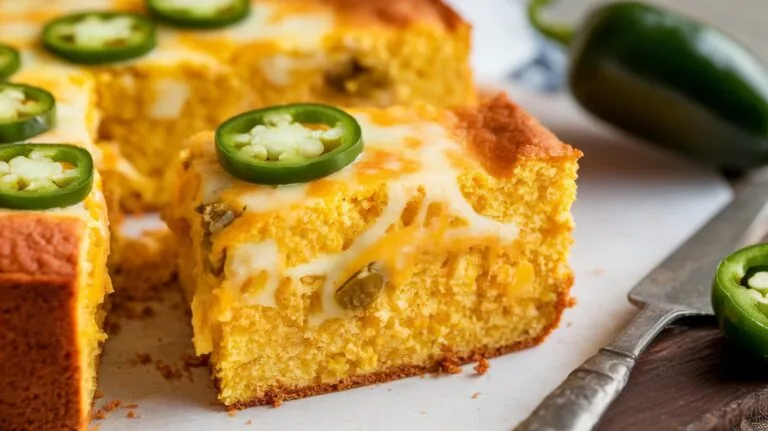 Cheddar Jalapeño Cornbread – The Perfect Sweet, Spicy, and Cheesy Combo