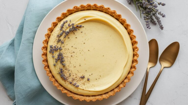 Honey Lavender Custard Pie: The Dessert You Didn’t Know You Needed