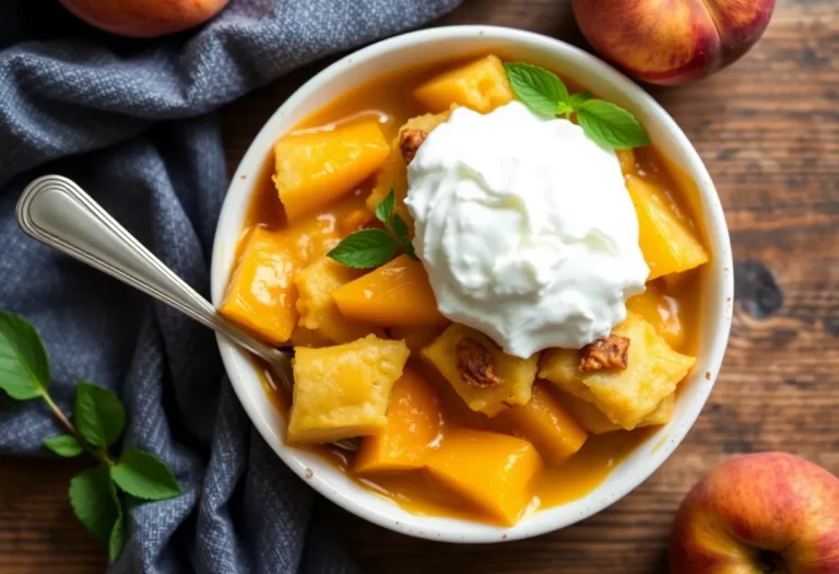 Peach Cobbler: The Dessert That’s Basically a Hug in a Bowl