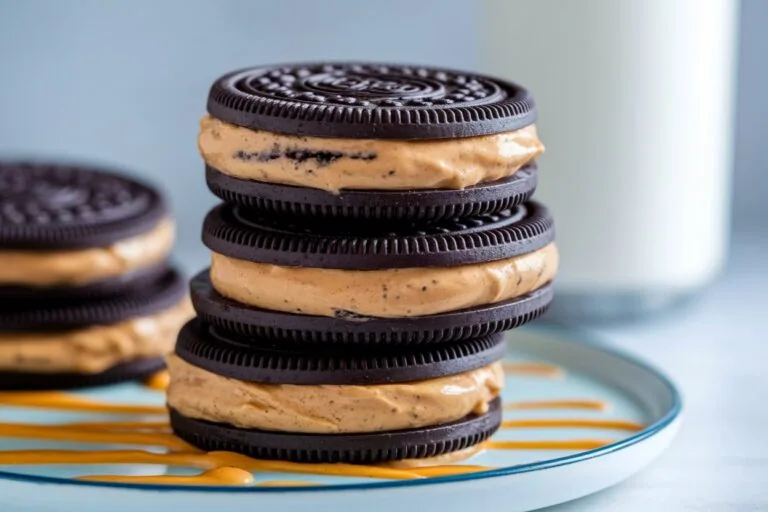 Peanut Butter Oreo Ice Cream Sandwiches – The Easiest Frozen Treat Ever