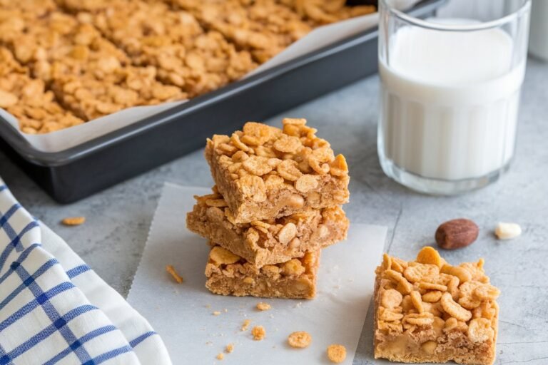 Peanut Butter Cornflake Bars (The Chewy, Crunchy, Sweet Tooth Fix You Didn’t Know You Needed)