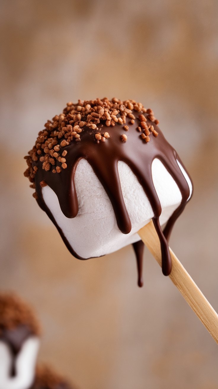 Chocolate Dipped Marshmallows