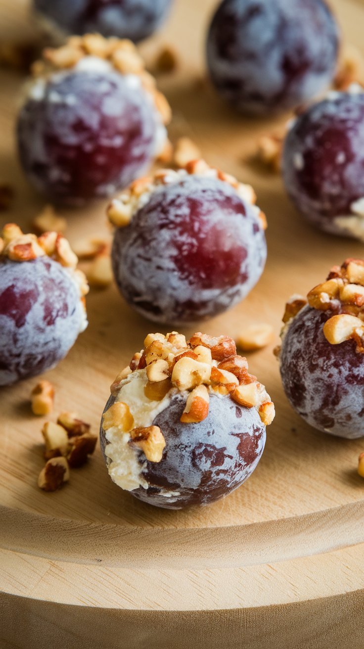 Grapes Rolled in Cream Cheese and Nuts: The Party Snack That’s Weirdly Addictive