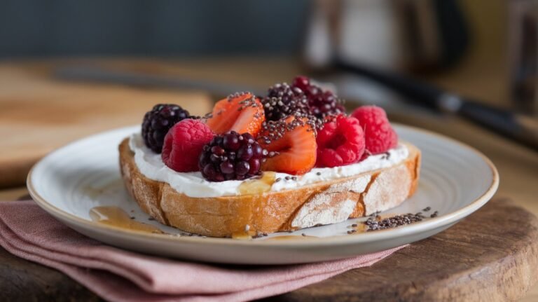 Berry Cream Cheese Toast: The Breakfast That Pretends It’s Healthy (But Is Basically Dessert)