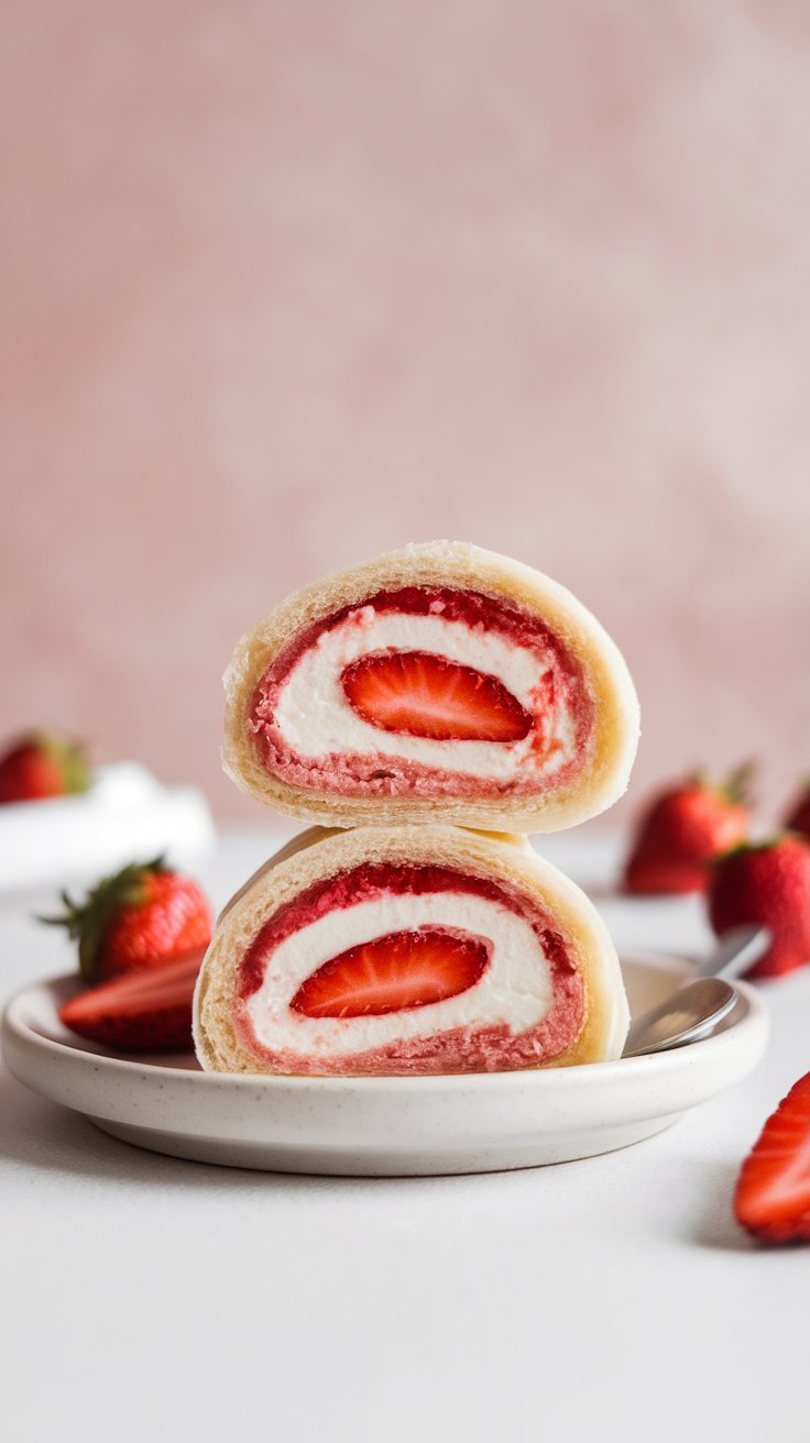 Strawberry Cream Cheese Roll-Ups