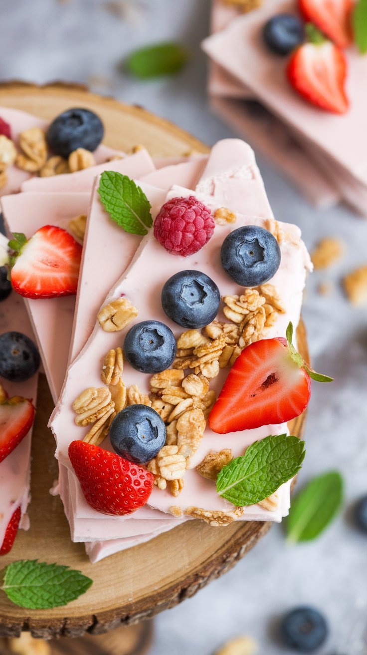 Frozen Yogurt Bark with Berries: Your Excuse to Eat Dessert for Breakfast