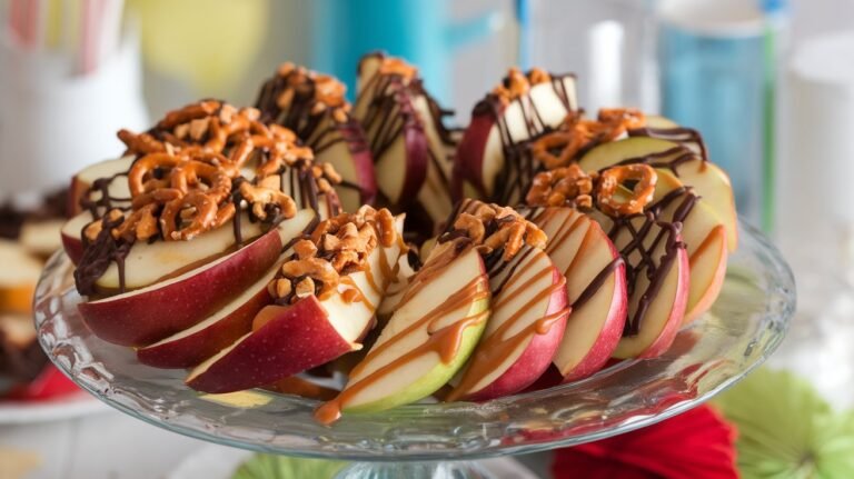 Easy Apple Nachos with Caramel Drizzle: Because Nachos Shouldn’t Just Be for Cheese