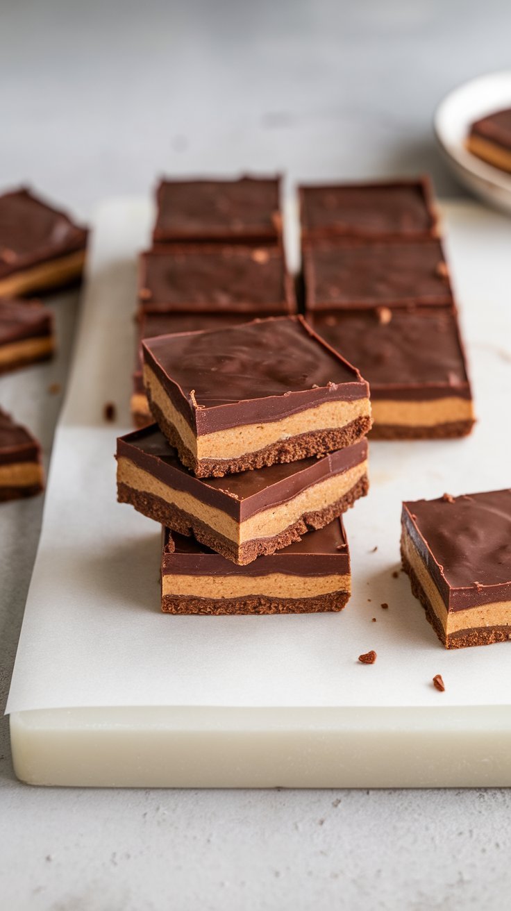 No-Bake Chocolate Peanut Butter Bars