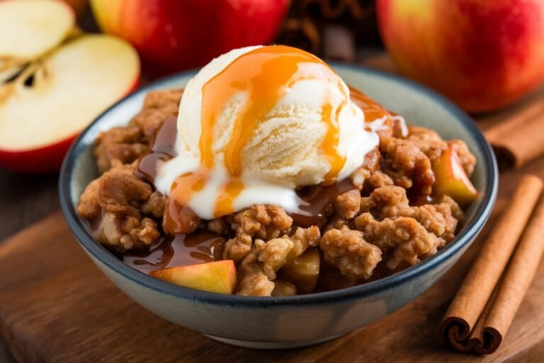 Caramel Apple Crumble