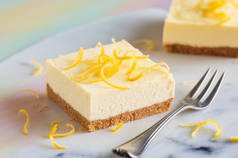 No-Bake Lemon Cheesecake Bars