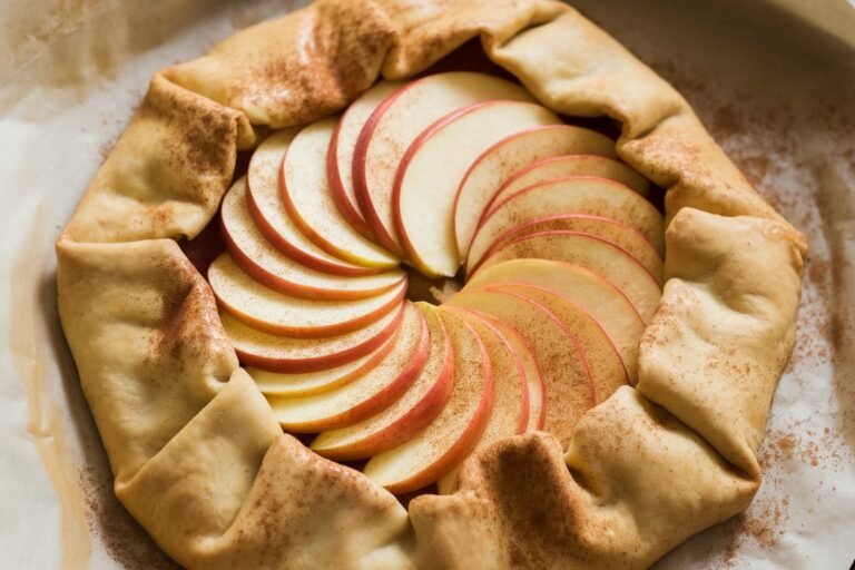 Rustic Apple Galette with Cinnamon Sugar