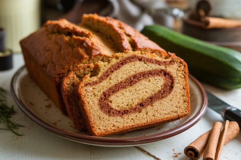 Zucchini Bread with Cinnamon Swirl