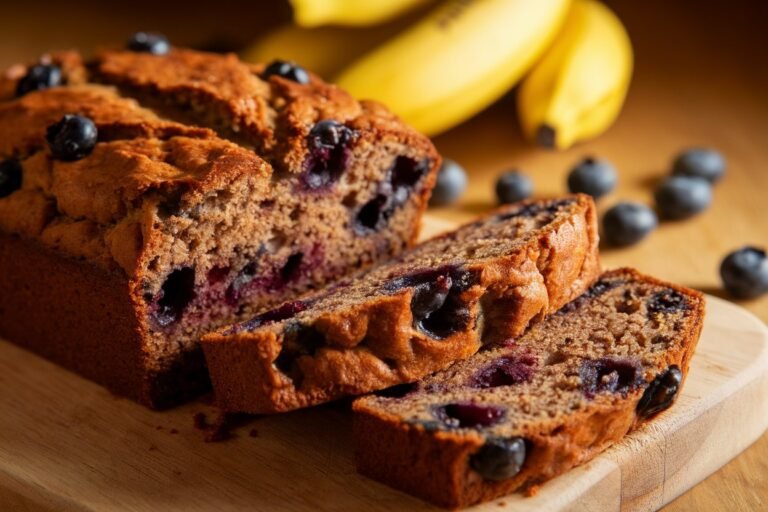 Banana Bread with Blueberries