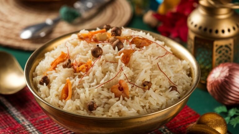 Fragrant Rice with Saffron & Spices: Biryani’s Chill Cousin