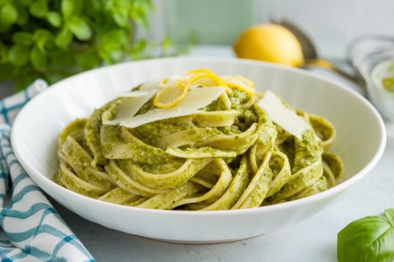 Lemon Basil Pesto Pasta – Fresh & Easy