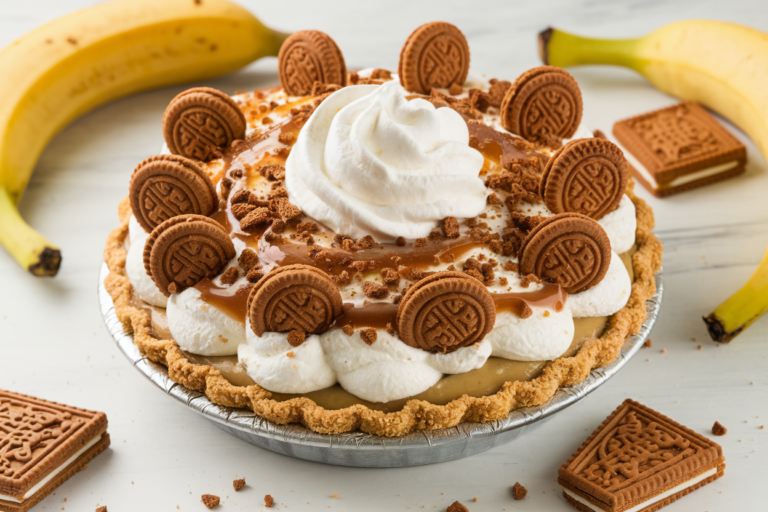 Biscoff Banana Cream Pie: The Dessert That’ll Make You Question Life Choices
