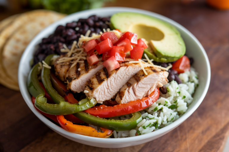 Grilled Chicken Fajita Bowls with Cilantro Lime Rice: The Meal You Didn’t Know You Needed