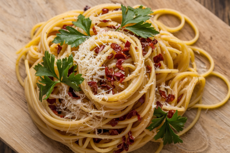 Spaghetti Aglio e Olio with Chili Flakes: The Lazy Genius’s Perfect Meal