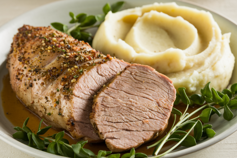Pork Tenderloin with Creamy Mashed Potatoes