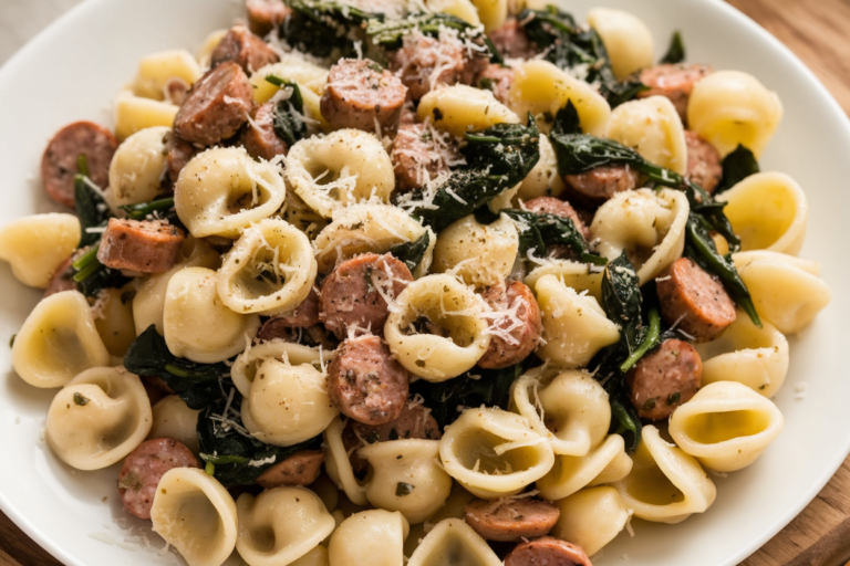 Sausage & Spinach Orecchiette