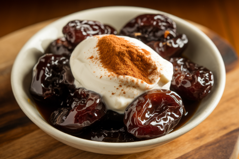 Honey-Roasted Prunes with Greek Yogurt: The Lazy Gourmet’s Dessert