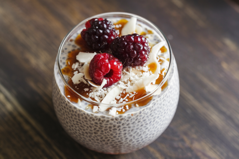 Blackberry Coconut Chia Pudding That Tastes Like Dessert and Works Like a Protein Shake