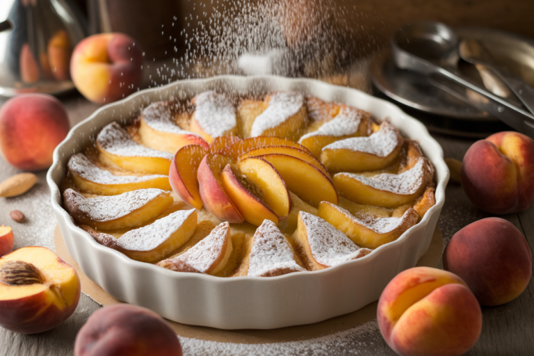 Peach & Almond Clafoutis: The Lazy Baker’s Secret Weapon