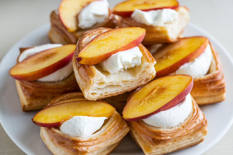 Peach & Cream Cheese Puff Pastry Bites: The Lazy Gourmet’s Secret Weapon