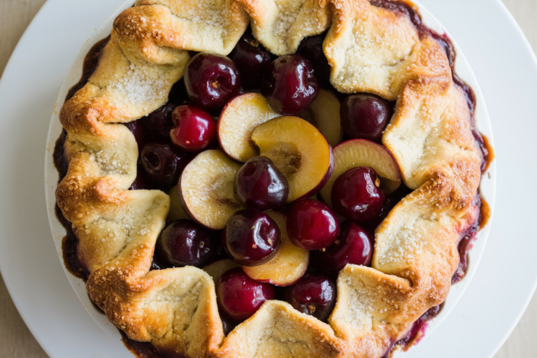 Easy Cherry and Plum Pie: The Lazy Baker’s Dream Dessert