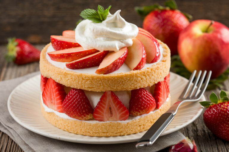 Apple & Strawberry Shortcake: The Dessert That’ll Make You Forget Your Problems