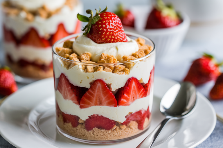 Strawberry Cheesecake Parfaits That Look Fancy, Taste Epic, and Take 15 Minutes