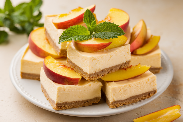 Peach Cheesecake Bars That Break the Internet: Creamy, Juicy, Irresistible