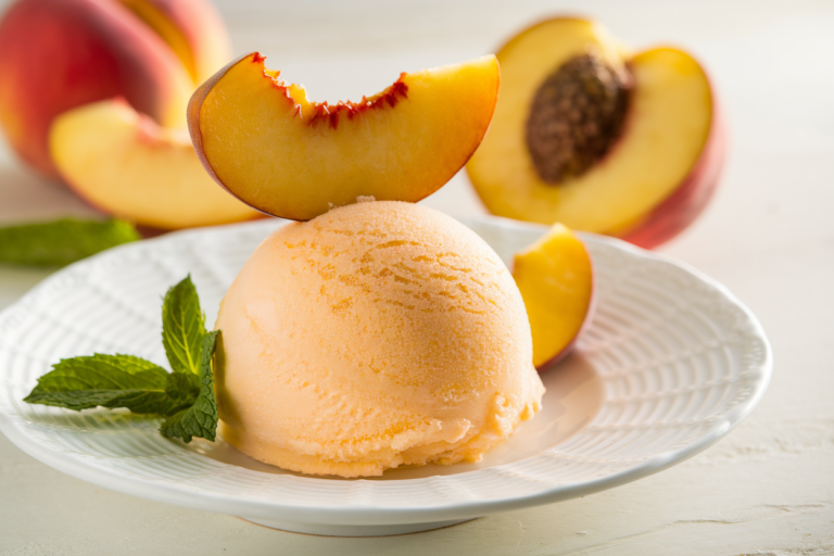 Peach Sorbet That Tastes Like Summer Vacation—No Ice Cream Maker Needed