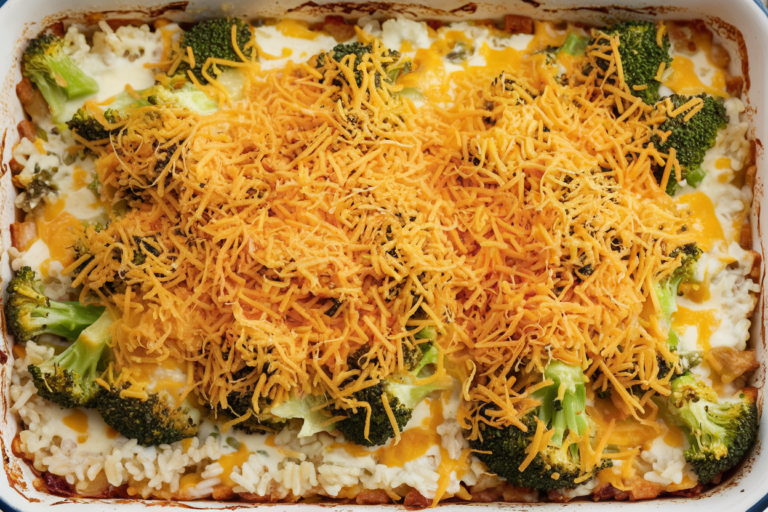 Cheesy Broccoli & Rice Casserole That Steals the Show (and the Leftovers)