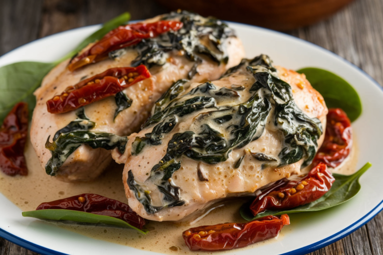 This Creamy Tuscan Chicken with Spinach & Sun-Dried Tomatoes Will Make You Forget Restaurant Food Exists