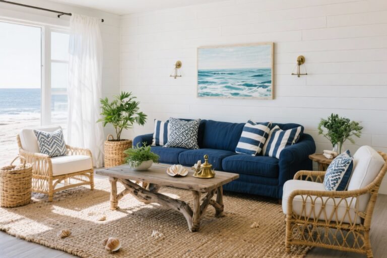 8 Navy Coastal Decor Ideas That Feel Like a Breezy Getaway