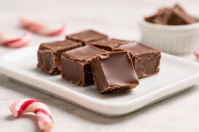 Chocolate Peppermint Fudge (3 Ingredients!) – Rich, Festive, and Easy