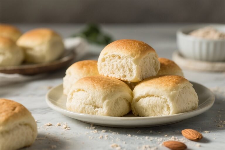Fluffy Keto Dinner Rolls (Almond Flour) – Soft, Buttery, and Low-Carb