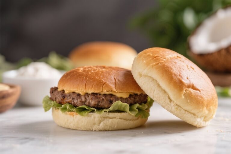 Soft Keto Burger Buns (Coconut Flour) – Fluffy, Low-Carb, and Easy