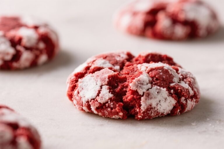 Red Velvet Crinkle Cookies (Festive & Soft) – A Cheerful Holiday Treat