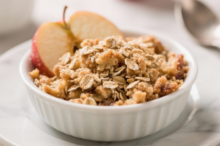 Warm Apple Crisp With Oat Topping – Cozy, Comforting, and Easy