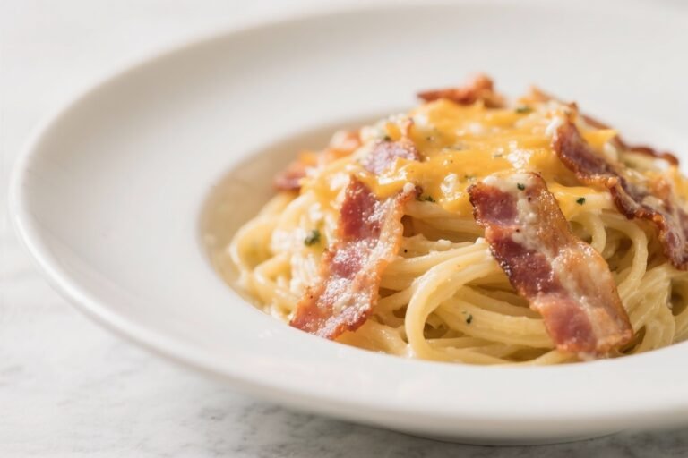 Cheesy Spaghetti Carbonara With Crispy Bacon – Comforting, Creamy, and Fast