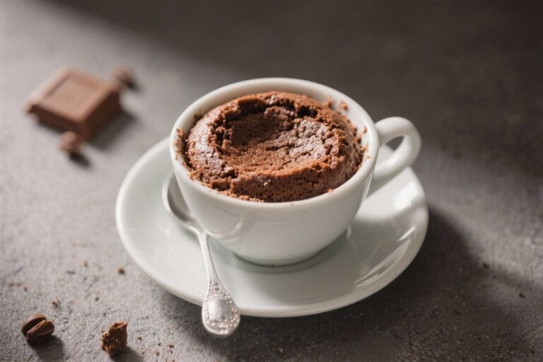 Hot Cocoa Mug Cake (5-Minute Dessert) – Cozy, Quick, and Chocolatey