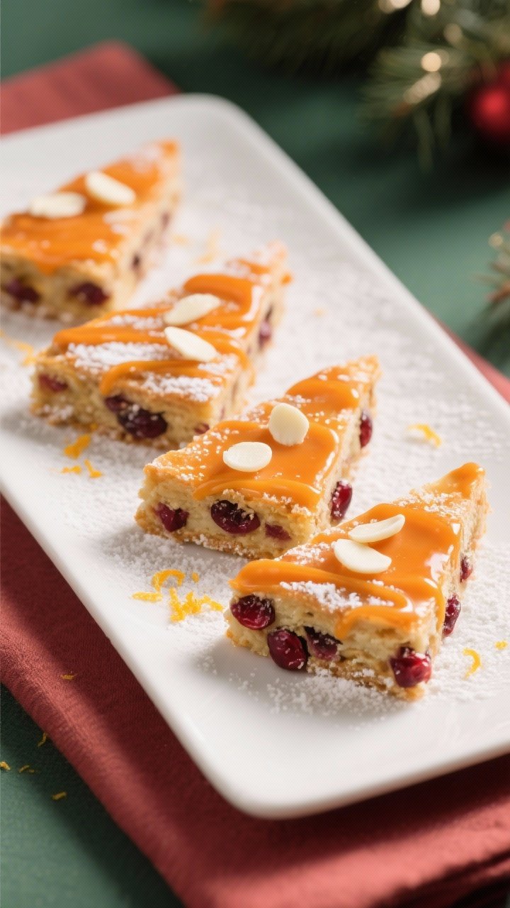 Final dish presentation: Restaurant-quality plated bars sliced into neat triangles, arranged slightl