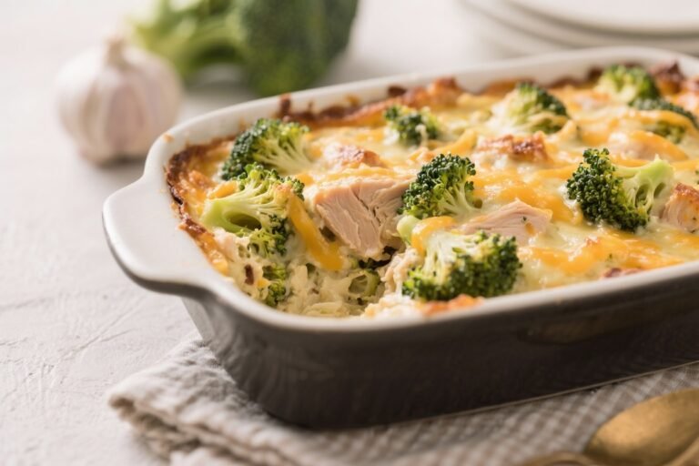 Keto Turkey Broccoli Cheddar Bake – Cozy, Low-Carb Comfort Food