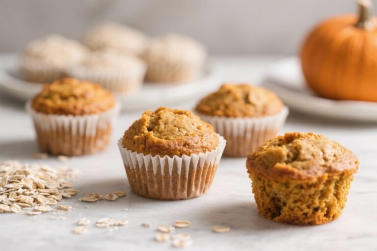 One-Bowl Oat Flour Pumpkin Muffins – Cozy, Quick, and Naturally Delicious
