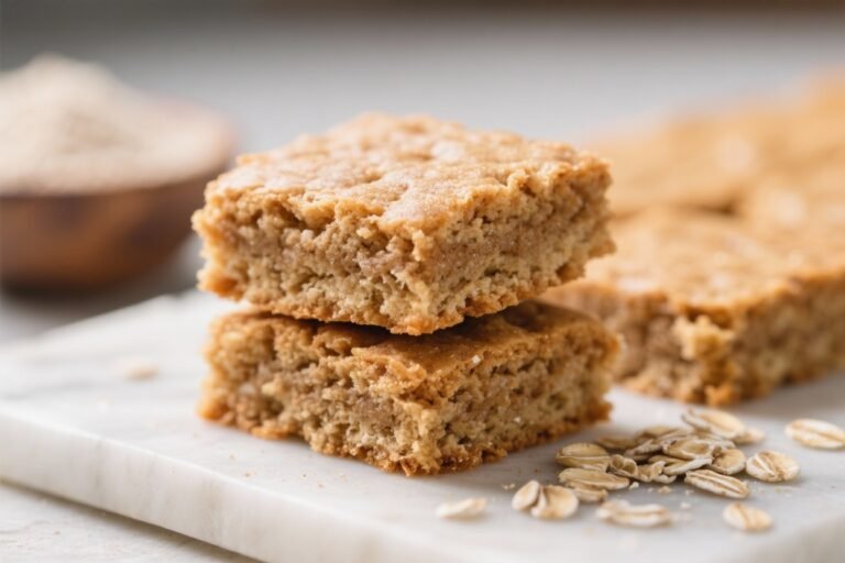 Oat Flour Snickerdoodle Blondies – Soft, Cinnamon-Sugar Bliss