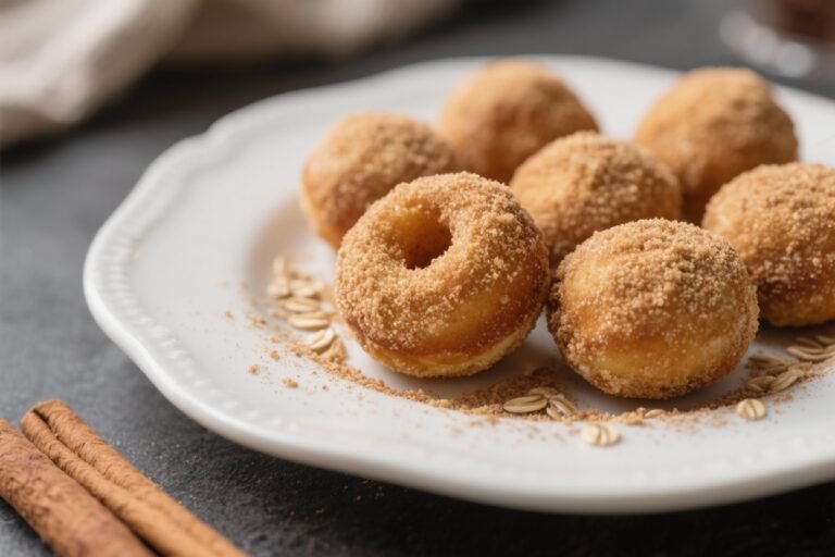 Cinnamon Sugar Oat Flour Donut Holes – Soft, Cozy, and Easy to Make