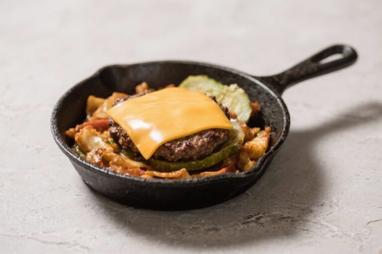 Keto Cheeseburger Lunch Skillet – Fast, Flavorful, and Low-Carb
